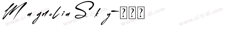Magnolia Sky字体转换